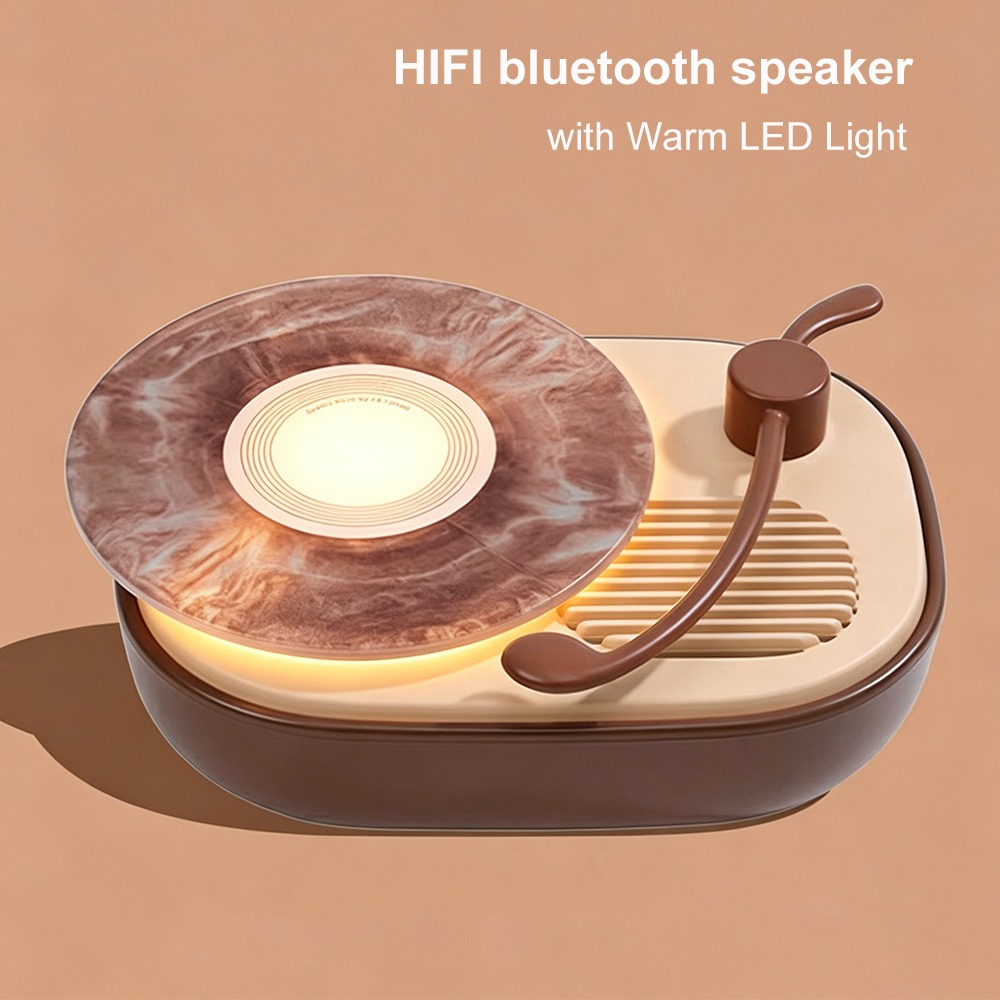 Home Office Amazon - Retro Record Player Bluetooth Speaker with