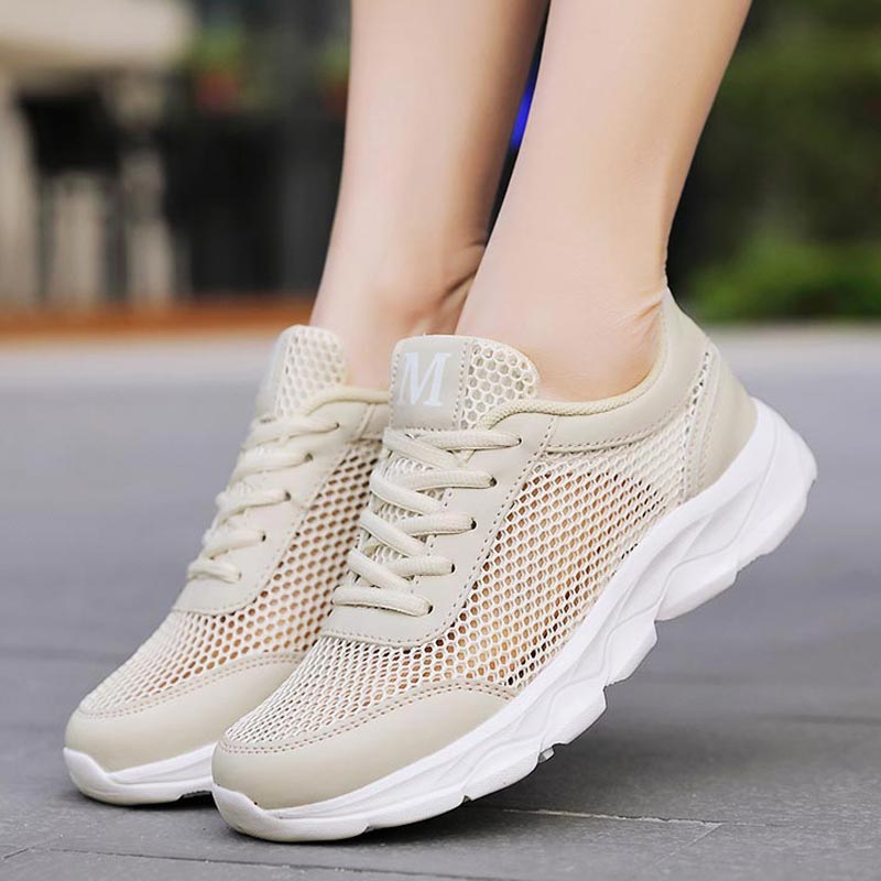 Home Office Yoga Room Ideas - Summer Breathable Sneakers Women Mesh Women's