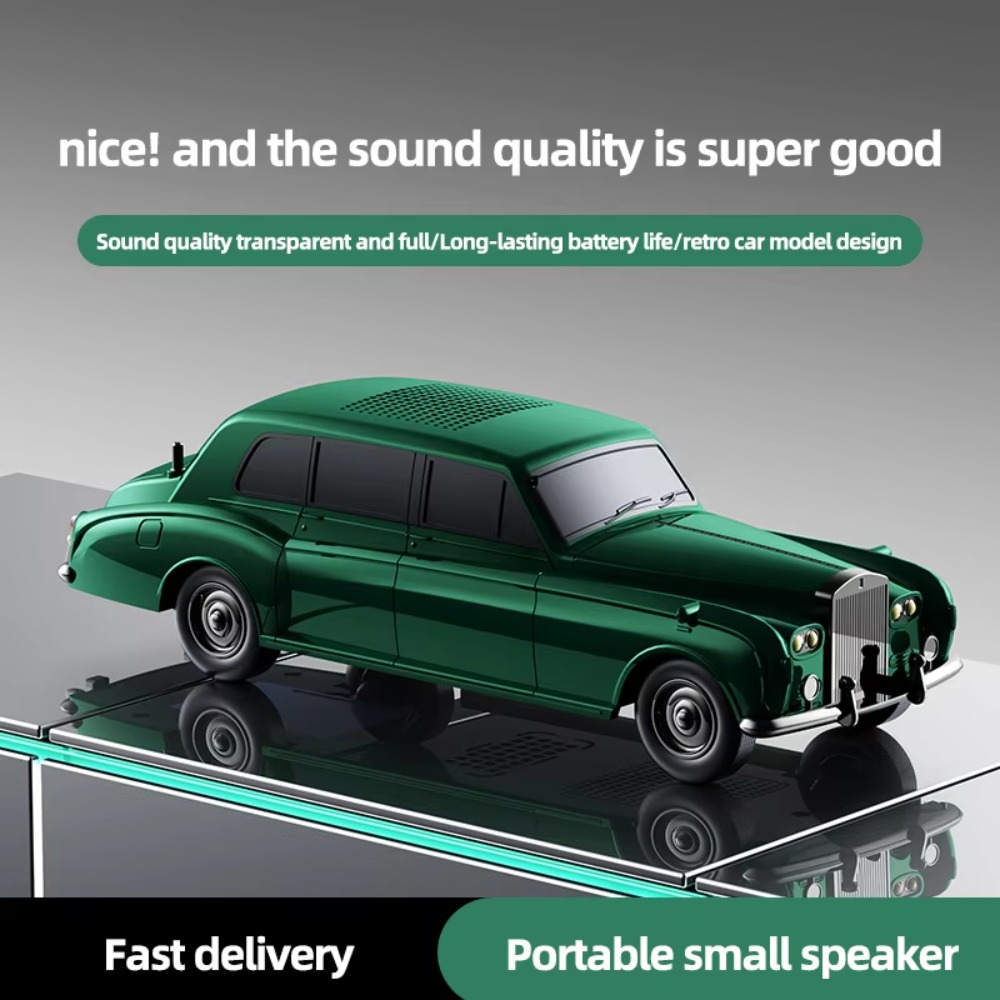 Home Office Amazon - Vintage Style Classic Car Bluetooth Speaker