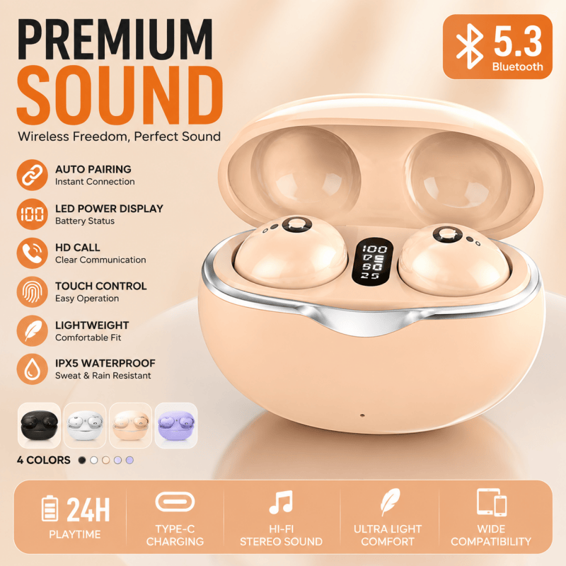 Home Office Amazon - New Hot Mini Invisible Headphones TWS