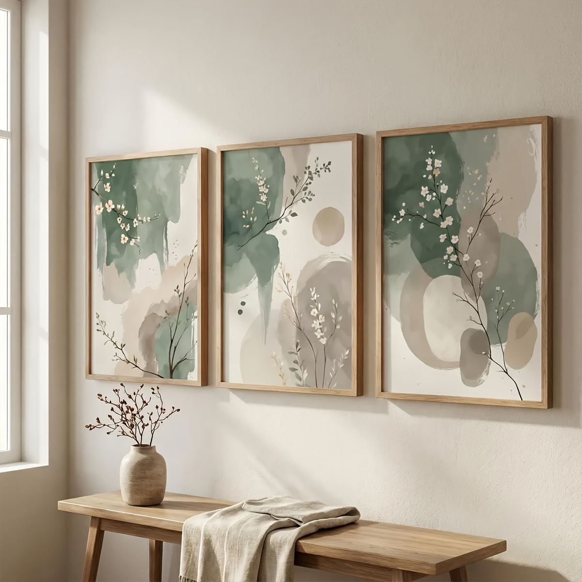 3pcs Japanese-Style Plant Canv - огляд і ціна Home Office Word