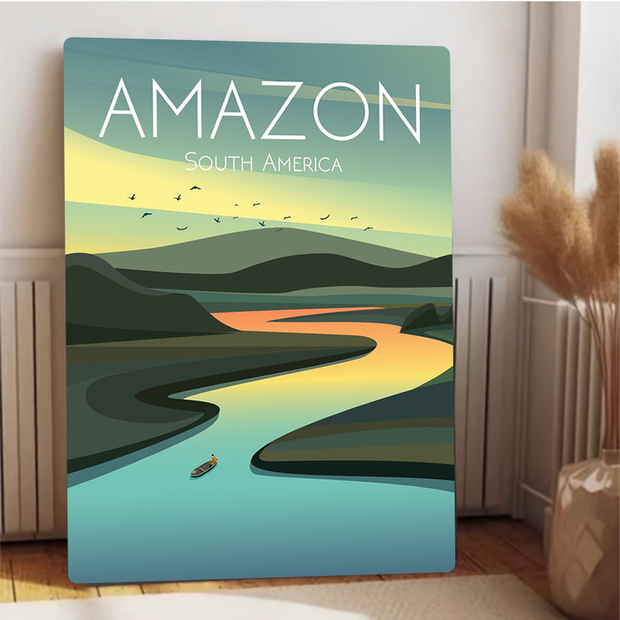 Amazon River Landscape Metal W - огляд і ціна Home Office Amazon