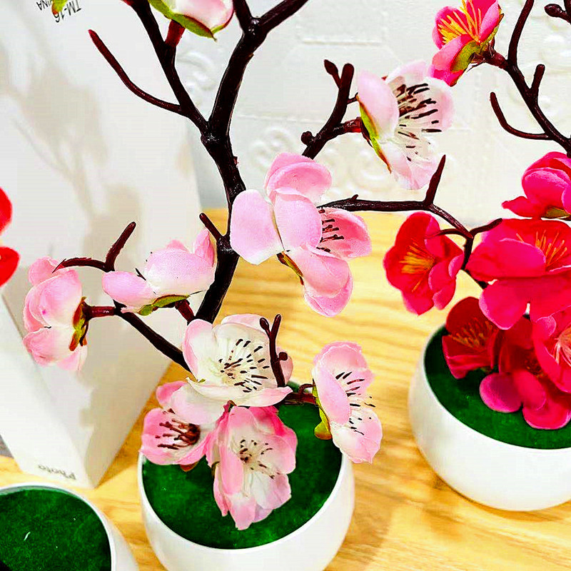 Simulation Plum Flower Pot Pla - огляд і ціна Home Office Word