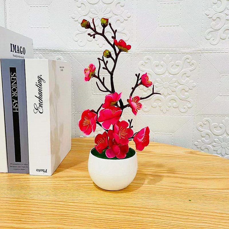 Simulation Plum Flower Pot Pla - огляд і ціна Home Office Word