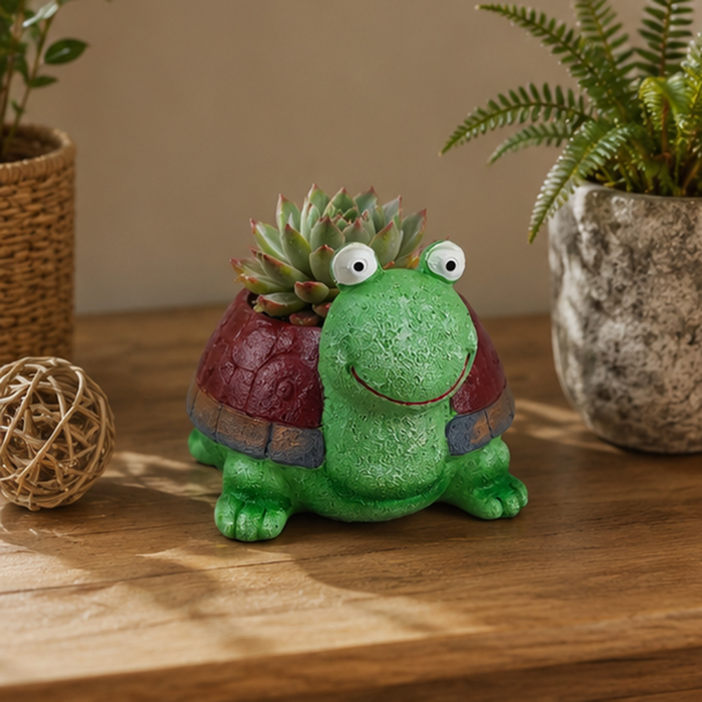 Cute Turtle Planter Resin Succ - огляд і ціна Home Office Xp