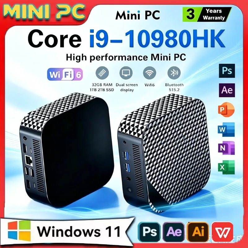 Compact Mini Gaming PC Intel I - огляд і ціна Home Office Windows 11